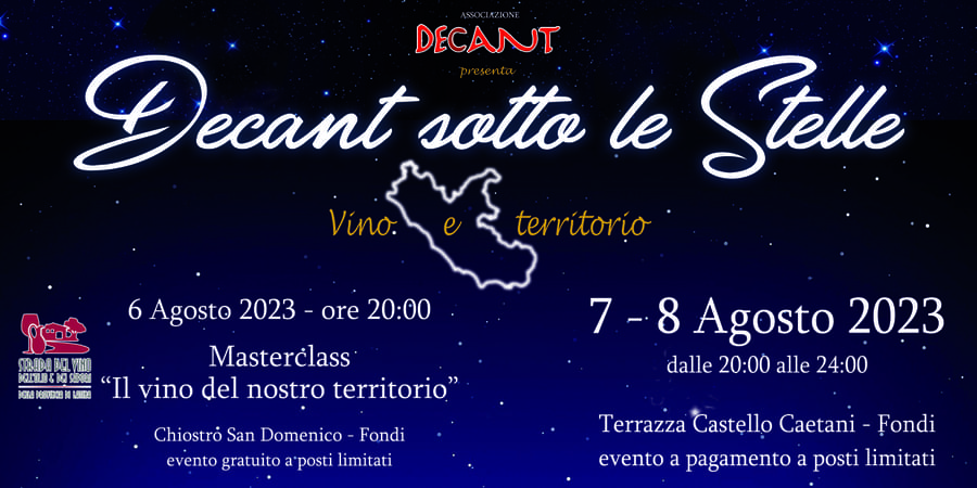 Decant sotto le stelle