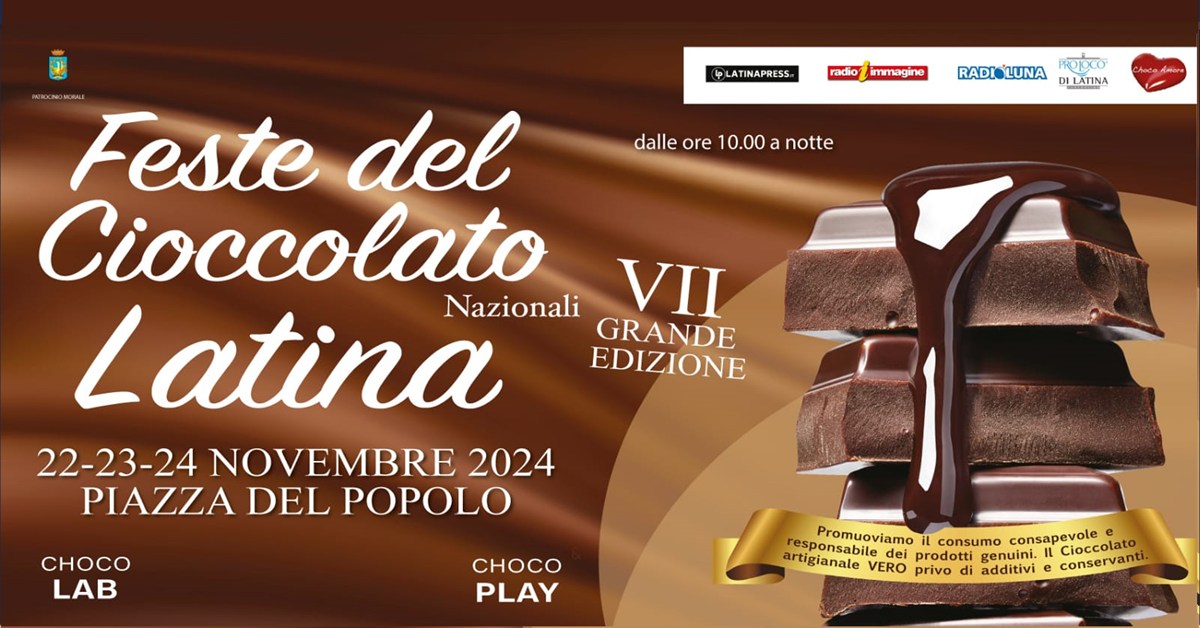 Locandina Festa del Cioccolato Latina