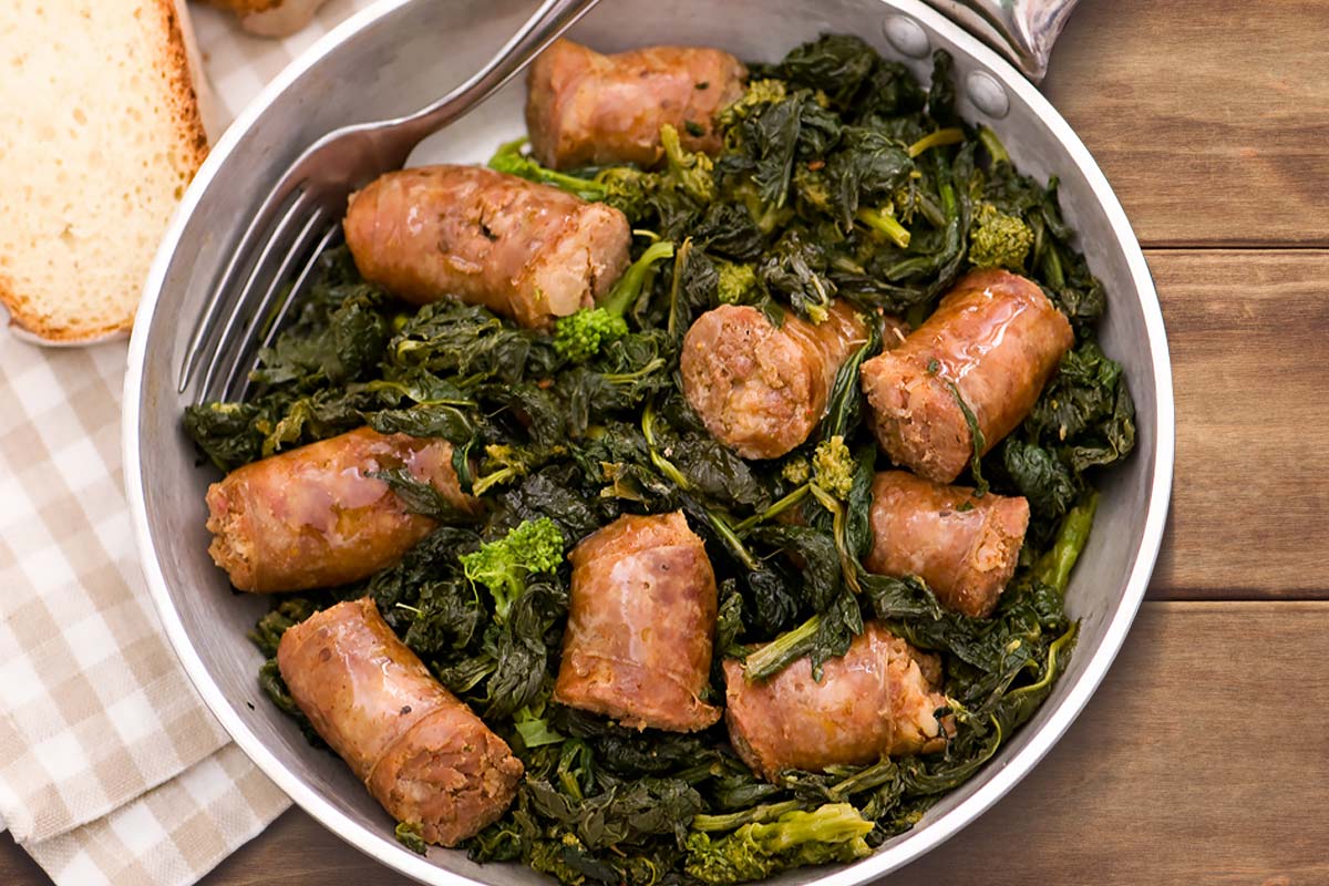 Broccoli e salciccia