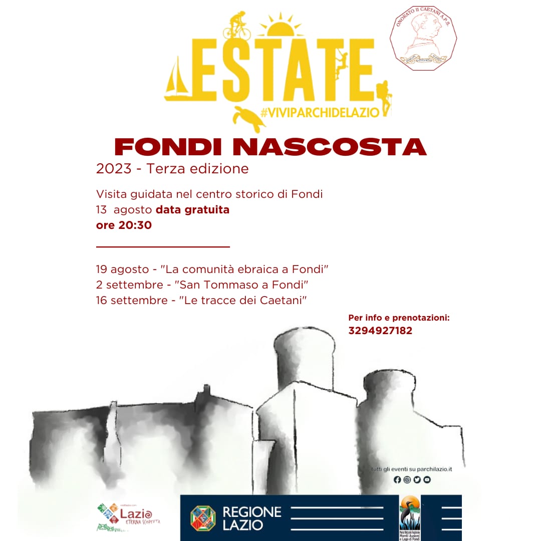 Fondi Nascosta 2023, una esperienza di visita unica